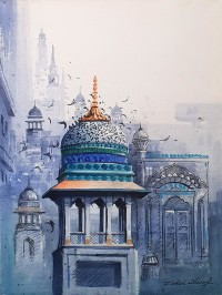 Zahid Ashraf, 18 x 24 inch, Acrylic on Canvas, Cityscape Painting, AC-ZHA-125